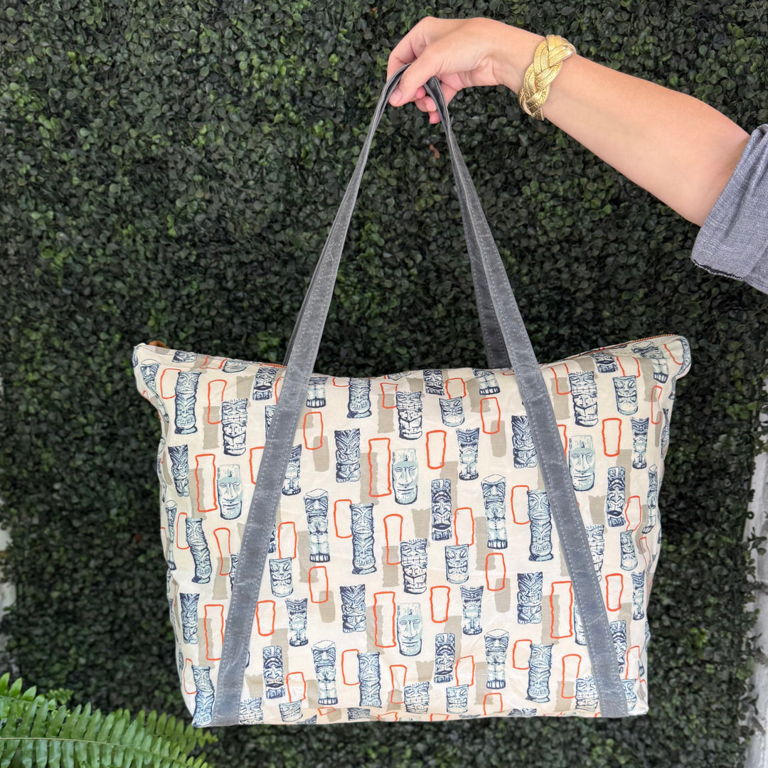 *Waxed Overflow Tote*