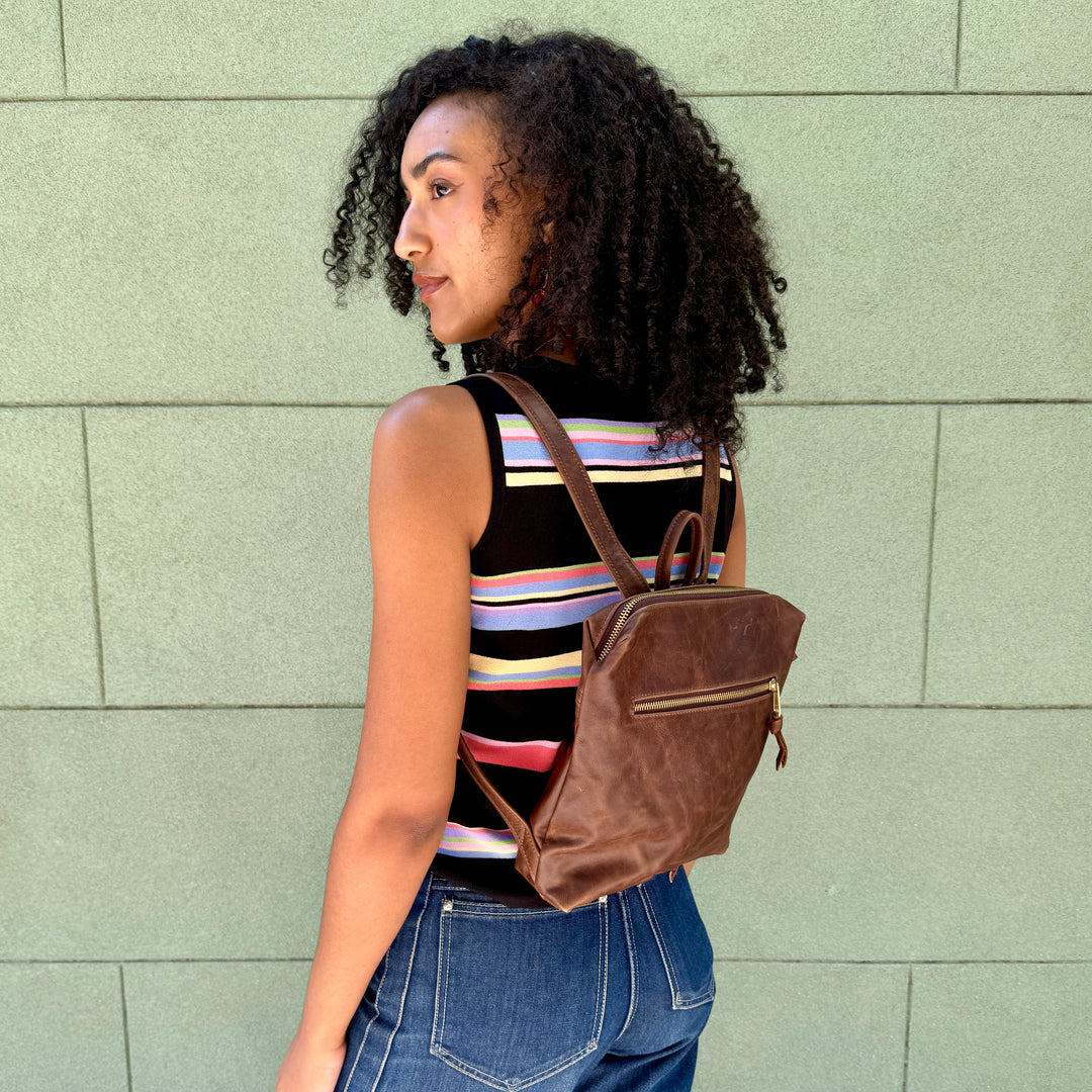 brass plum mini backpack with Gold Tone Hardware The Gemini Mini is a versatile bag with options for backpack or crossbody wear Sophie Backpack Mini Satchel.