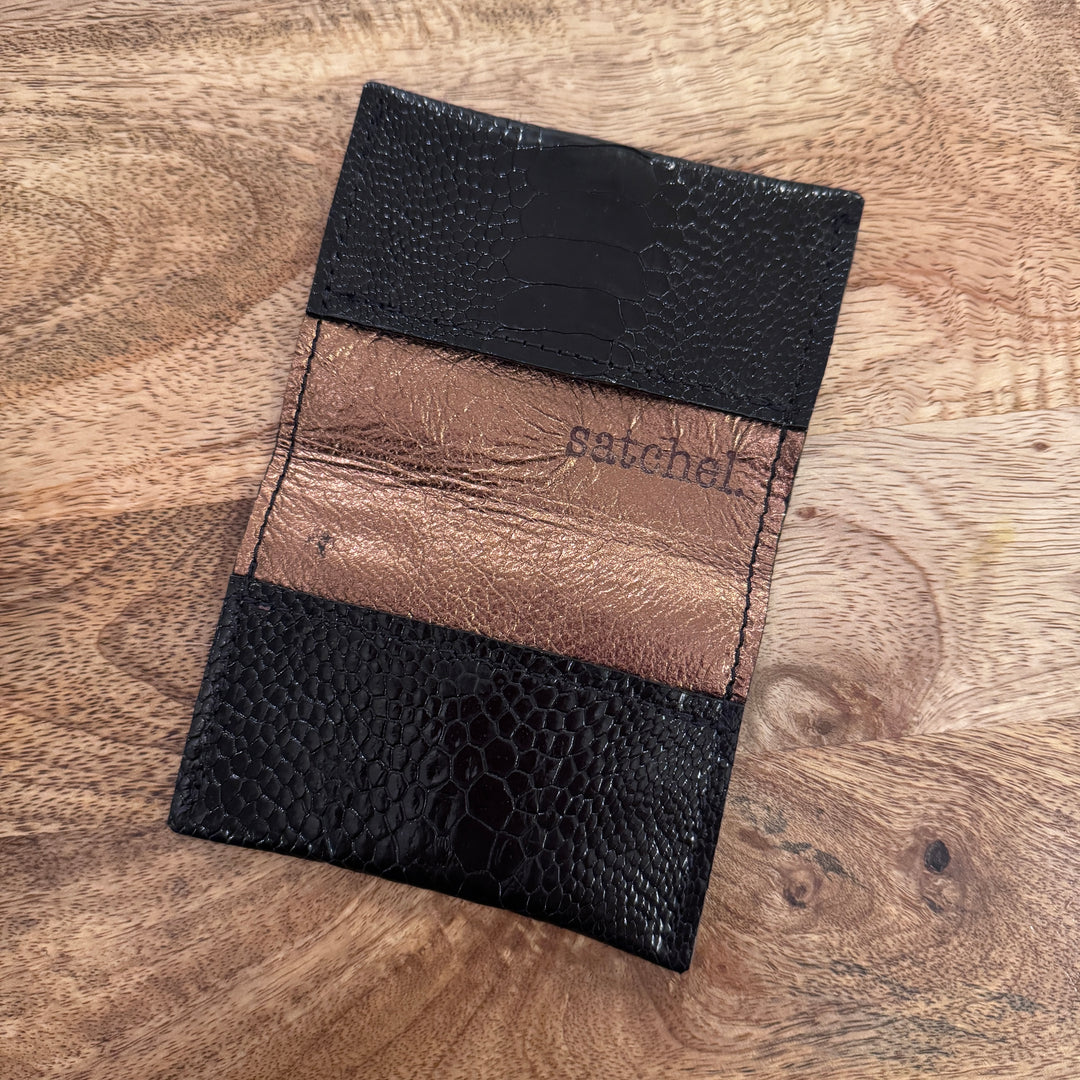 *Ostrich Bi Fold Card Case*