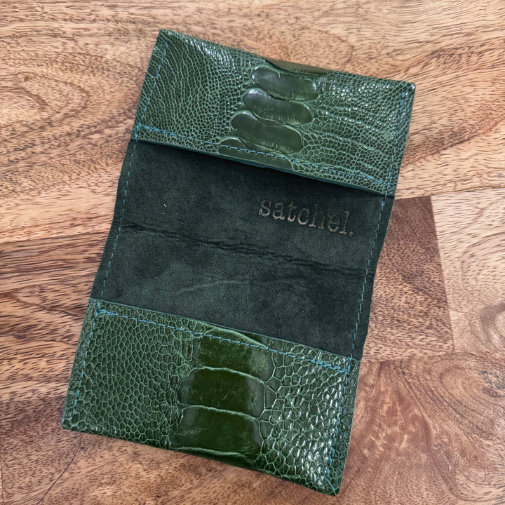 *Ostrich Bi Fold Card Case*