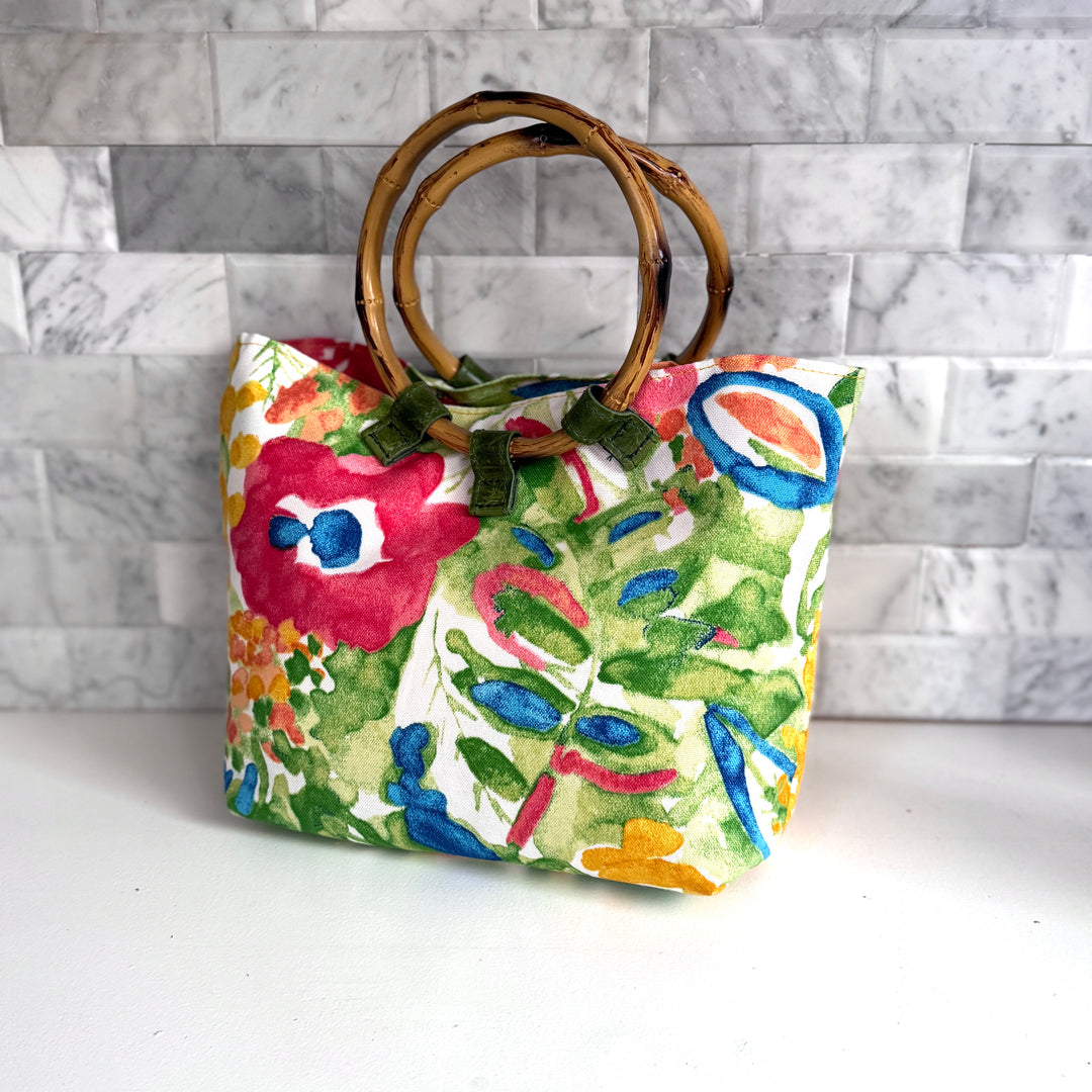 *Summer House Bamboo Handle Tote*