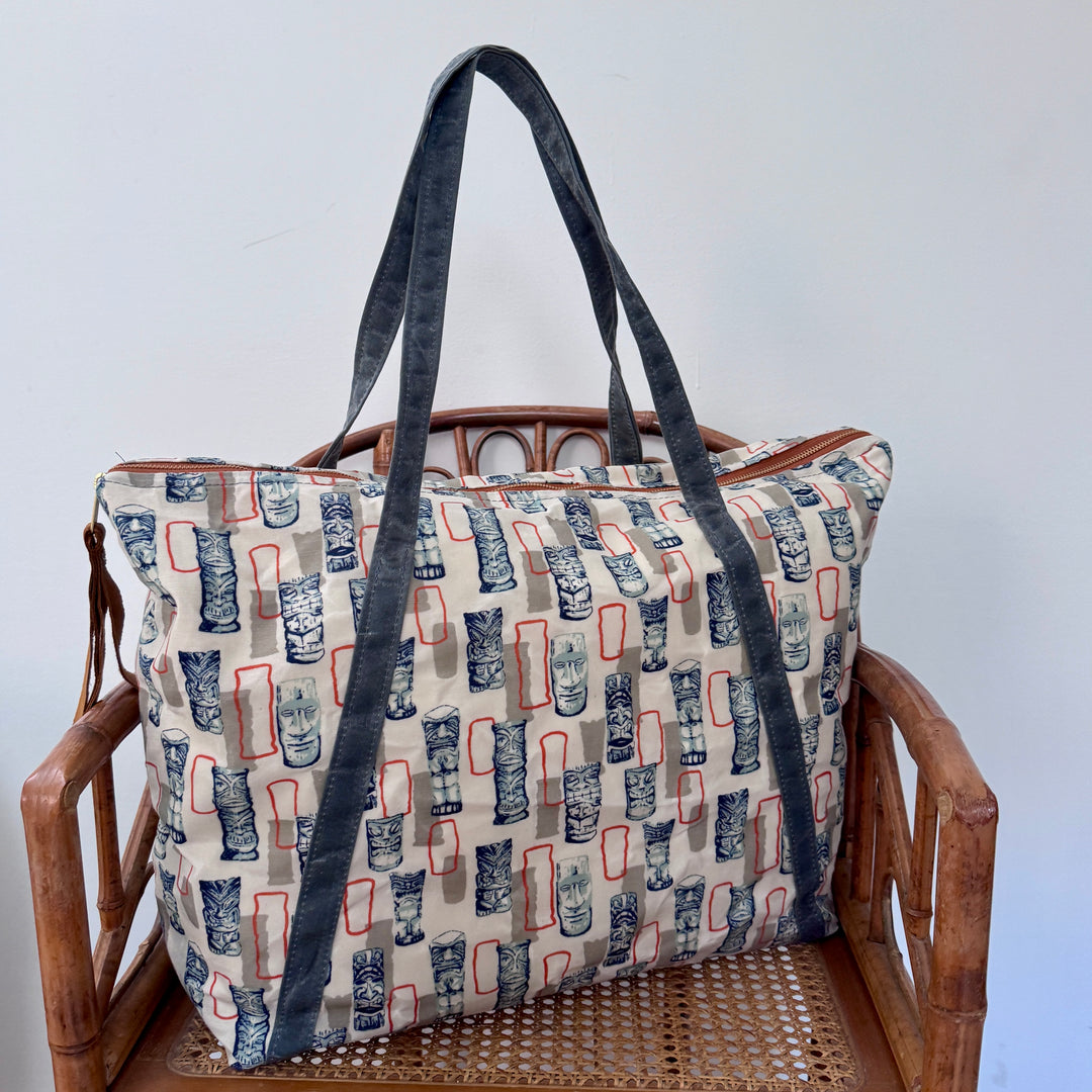 *Waxed Overflow Tote*