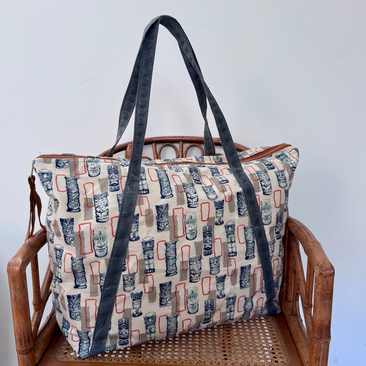 *Waxed Overflow Tote*