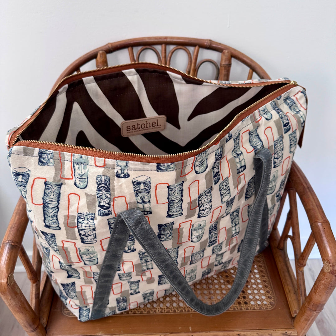 *Waxed Overflow Tote*