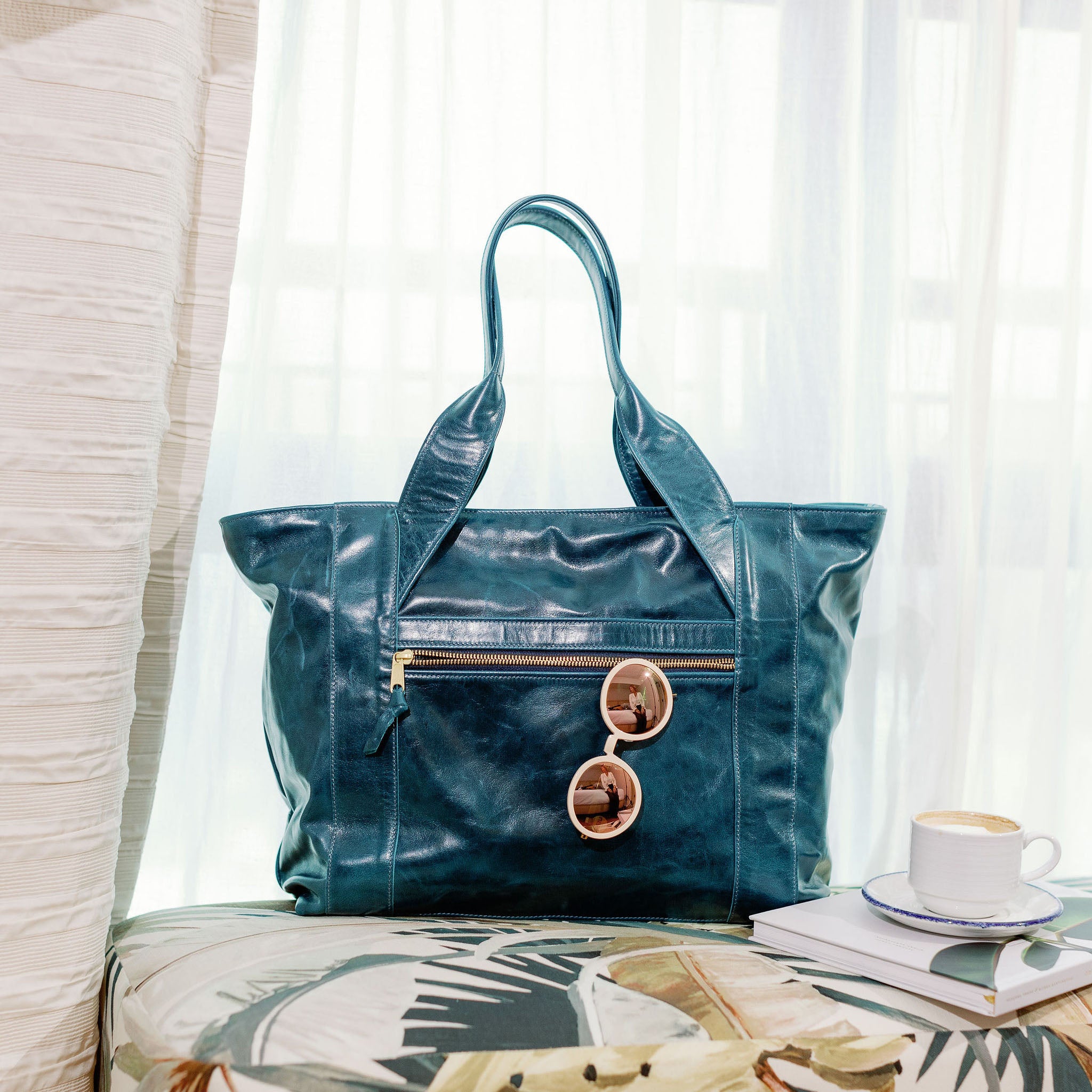 ★J.ESTINA★MITE SM Satchel TOTE BAG J.ESTINA DELLA SM Shoulder Crossbody Tote Black Leather