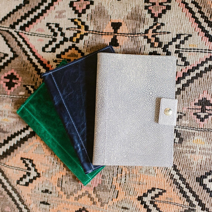 Emerald, Navy, & Smokey Shagreen